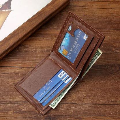 Male Youth Fashion Thin Multi Card Large Capacity Horizontal Business Wallet New Men's Wallet for Men