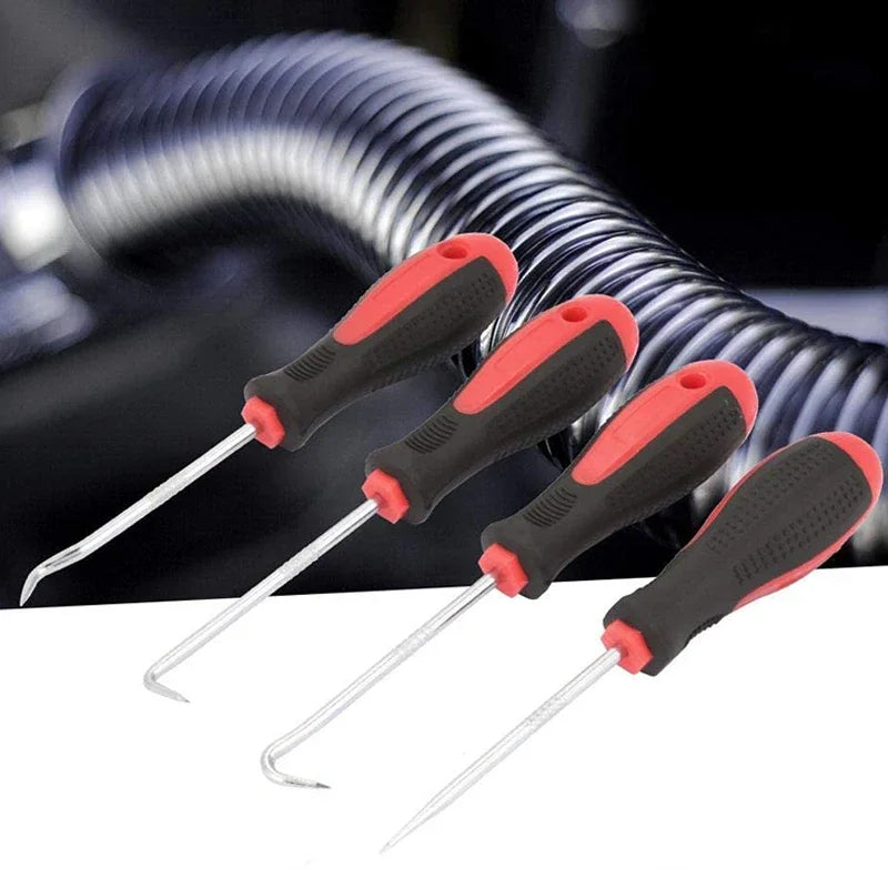 4Pcs/set Car Pick and Hook Set Gasket Puller Removing Repair Tools Screwdriver Set Car Oil Seal O-Ring Seal Auto Car Accessories