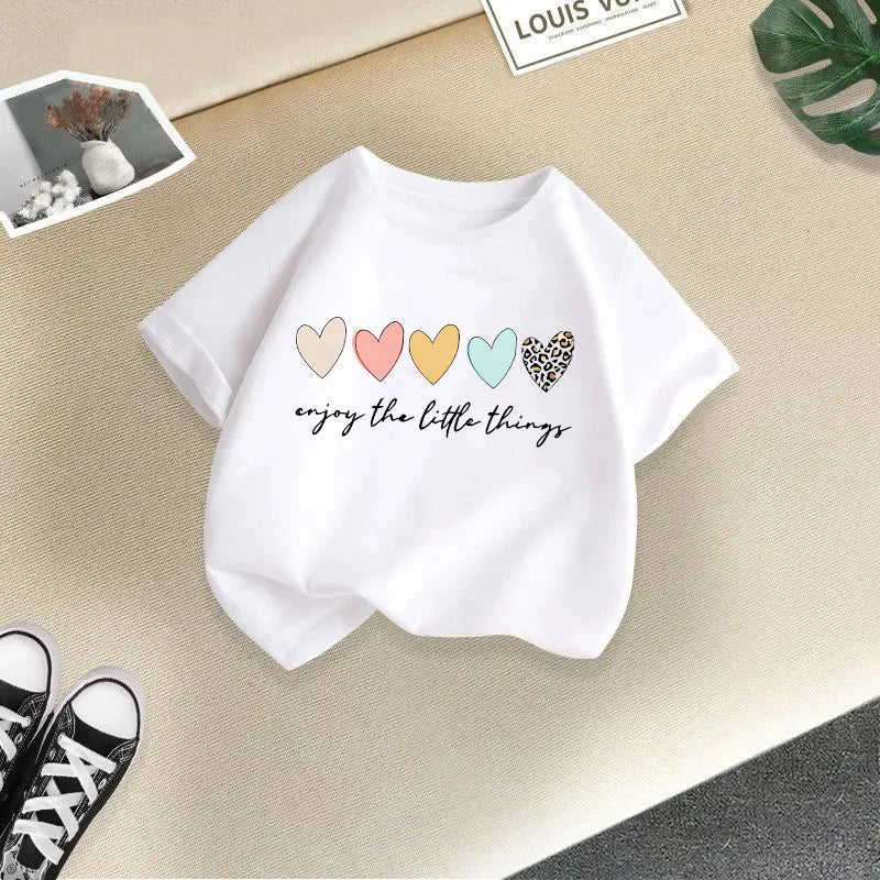 Summer New Children's Clothing Children's T-shirt Boys and Girls Casual Fashion Short-sleeved Baby Half-sleeved Top Base Shirt