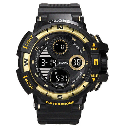 YIKAZE Men's Military Digital Watch Outdoor Men Sports Watch Waterproof Luminous Chronograph Clock Student Electronic Wristwatch