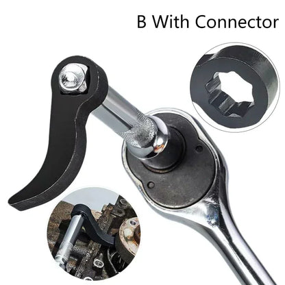 Angle Type Half Axle Disassembly Tool Drive Pry Bar Adapter Used for Open-end Wrenches Disassembling Axles Car Repair Tools