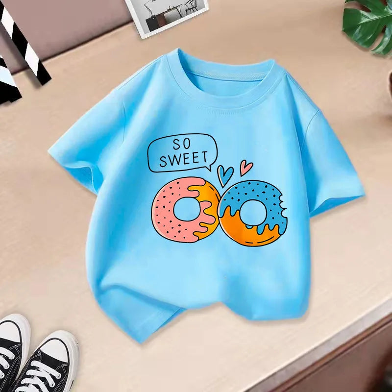 Summer New Children's Clothing Children's T-shirt Boys and Girls Casual Fashion Short-sleeved Baby Half-sleeved Top Base Shirt