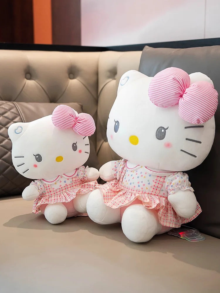 Sanrio Hello Kitty Anime Hello Kitty Stuffed Toys Plushier Soft Pillow Birthday Gifts For Girls Kawaii Hello Kitty Plush Dolls