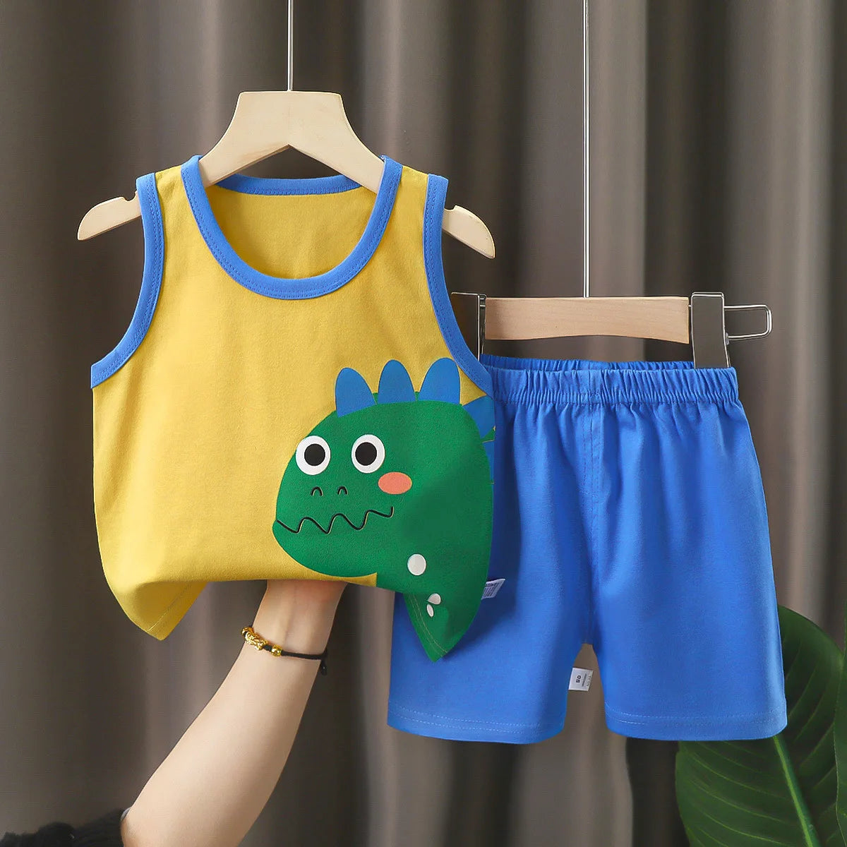 Children Sets Kids Clothes Boys Girls Vest Suit Summer Children's Clothing baby Cotton T-Shirts Shorts Tank Top Sleeveless