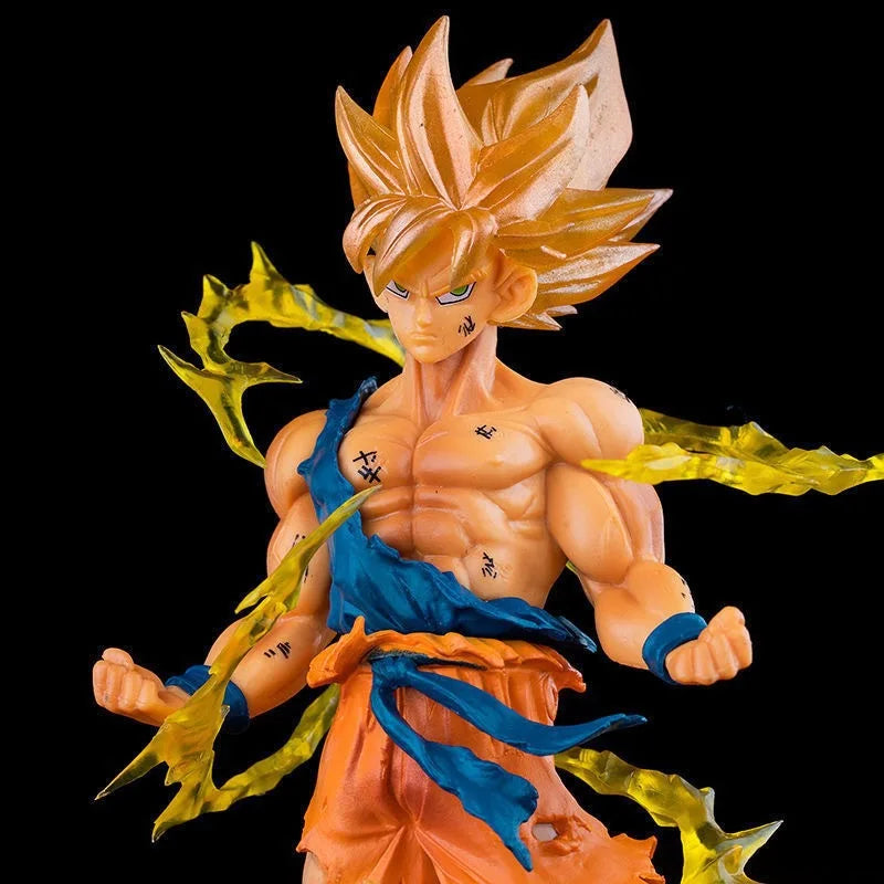 Hot Anime Dragon Ball Son Goku Super Saiyan Figure 17cm/6.69in Goku DBZ Action Figure Model Gifts Collectible Figurines for Kids