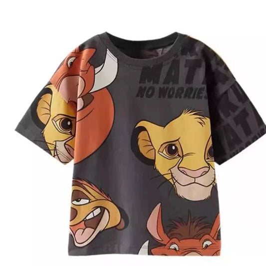 2023 Summer New Children's Clothing Baby Girls Short Sleeve Basic Tops Cartoon T Shirt For Kids Boy