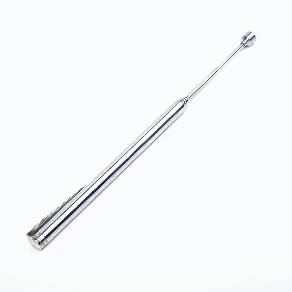 25.6" Pickup Tool For Car Magnetic Maintenance Pen Style Silver Stainless steel Telescopic Workshop Hot High Quality Useful