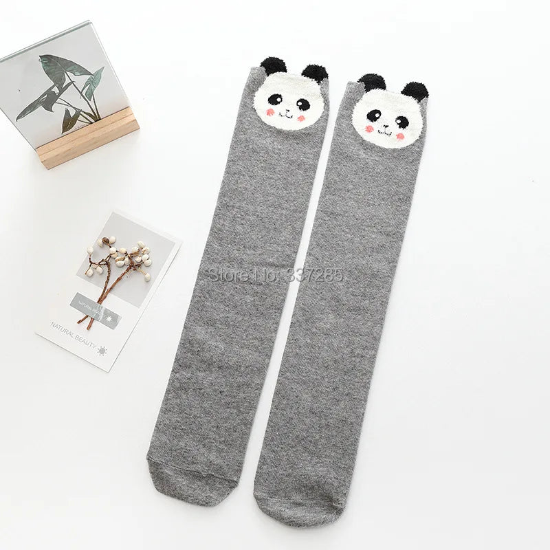 infant Child warmer ankle short lovely socks Cartoon Kids Knee High long cotton Baby cute Animal Over Knee Socks girls stockings