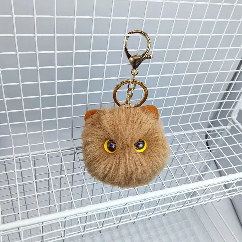 Cute Plush Cat Keychain Cartoon Doll Toy Pendant Keyring for Women Girls Bag Ornament Car Key Chain Children Gifts Accessories