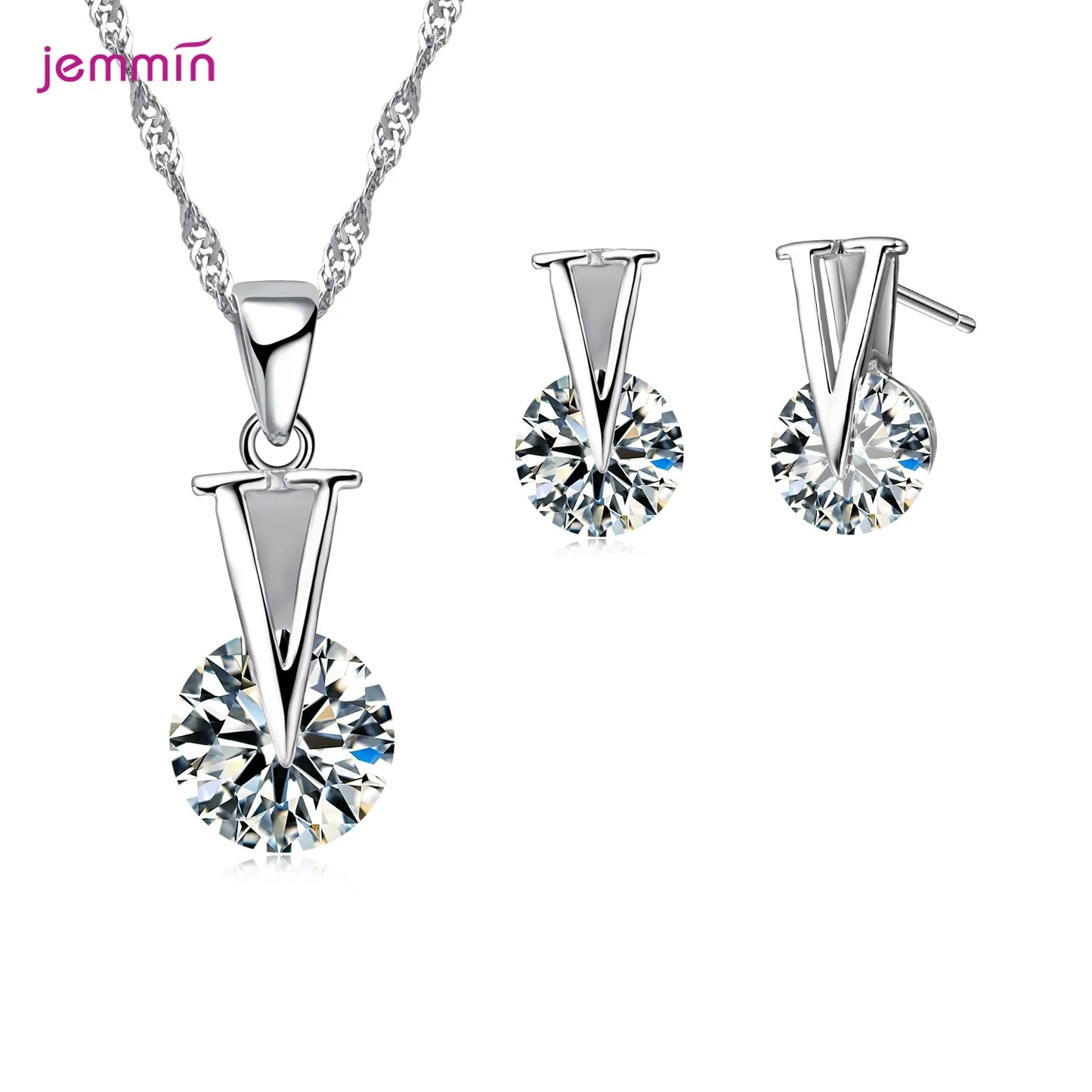 Super Deal Genuine 925 Streling Silver Jewelry Sets Women Girls Wedding Party Fine Jewelry Accessory Multiple Style