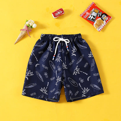 1-12Y Children's Sport Shorts Beachwear Summer Swimming Trunks for Baby Boys Toddler Girls Casual Loose Outerwear Cartoon Pants