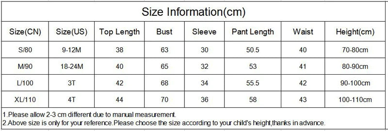 Children's Pajamas Set Baby Suits Kids Clothes Long Sleeve Toddler Boys Girls Tops Pants Set Home Wear Kids Pyjamas Nightgown