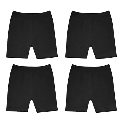 4pcs Girls Safety Pants Modal Dance Leggings Shorts 2024 Soft Candy Color Panties Girls Underwear Short tights Aged 3-12 Years