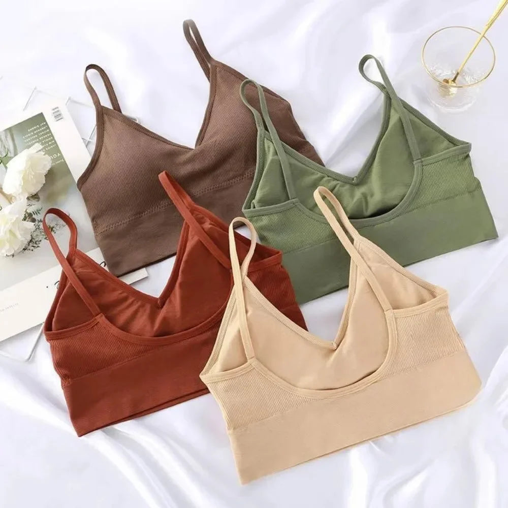 Seamless Women Push Up Bra Beautiful Back Bras Fitness Tops Brassiere Bralette Female Tube Top Underwear Bralet with Chest Pad속옷