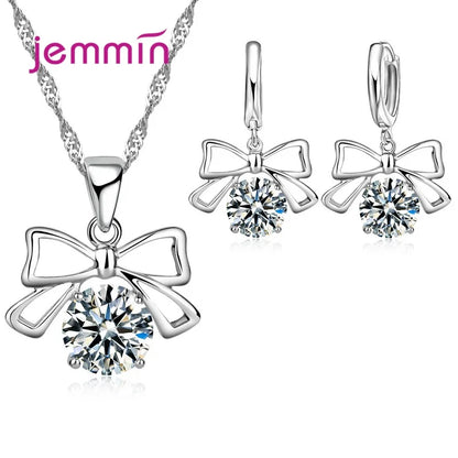 Super Deal Genuine 925 Streling Silver Jewelry Sets Women Girls Wedding Party Fine Jewelry Accessory Multiple Style