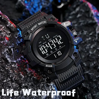 YIKAZE Men's Military Digital Watch Outdoor Men Sports Watch Waterproof Luminous Chronograph Clock Student Electronic Wristwatch