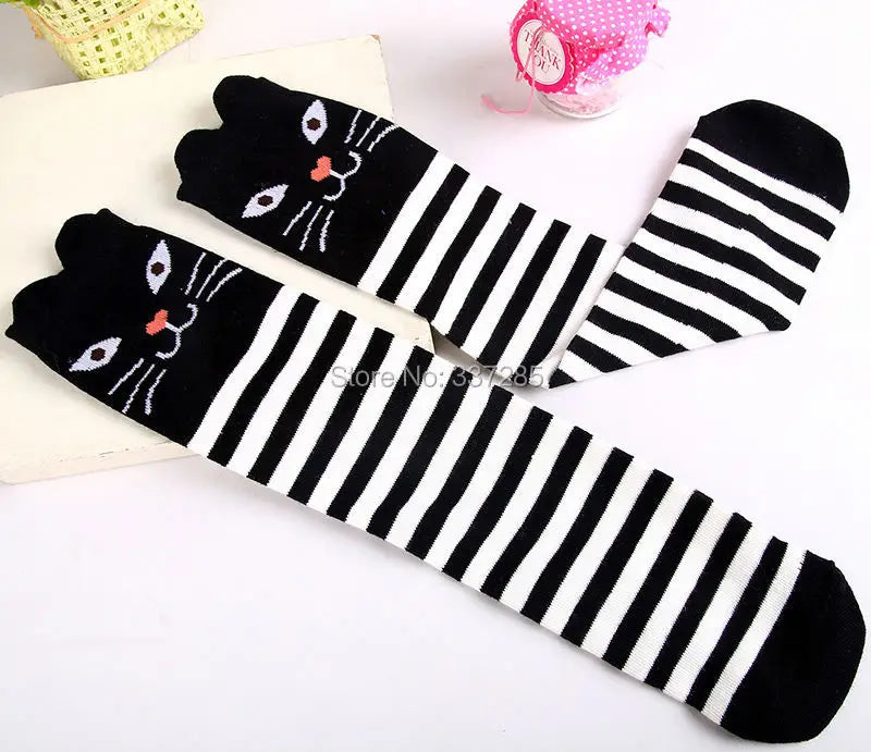 infant Child warmer ankle short lovely socks Cartoon Kids Knee High long cotton Baby cute Animal Over Knee Socks girls stockings