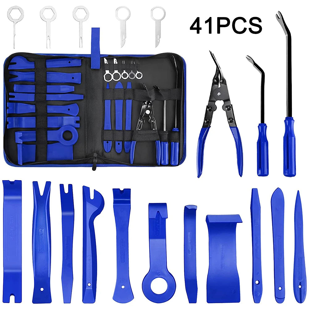 Car Trim Removal Tool Set Clip Pliers Fastener Remover Stereo Removal Hand-held Disassembly Tools