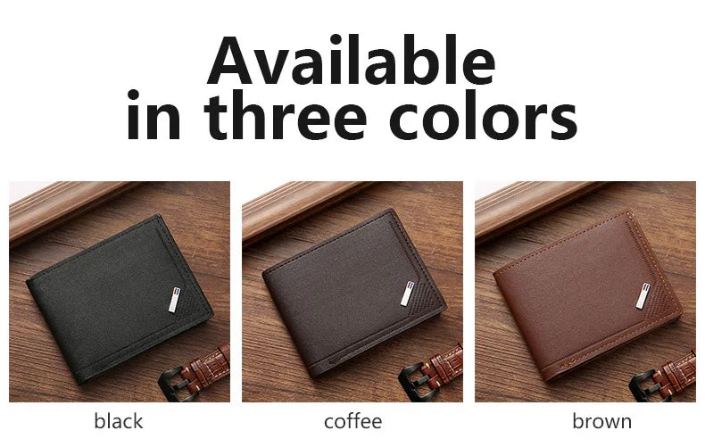 Male Youth Fashion Thin Multi Card Large Capacity Horizontal Business Wallet New Men's Wallet for Men