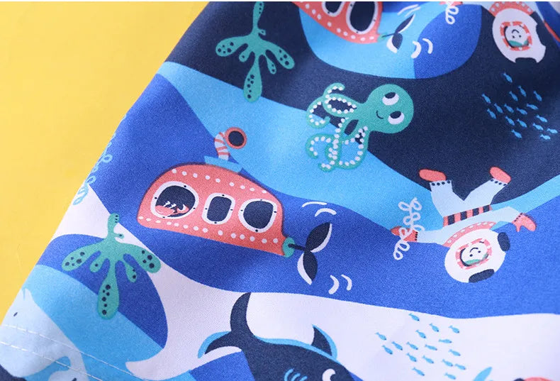 1-12Y Children's Sport Shorts Beachwear Summer Swimming Trunks for Baby Boys Toddler Girls Casual Loose Outerwear Cartoon Pants