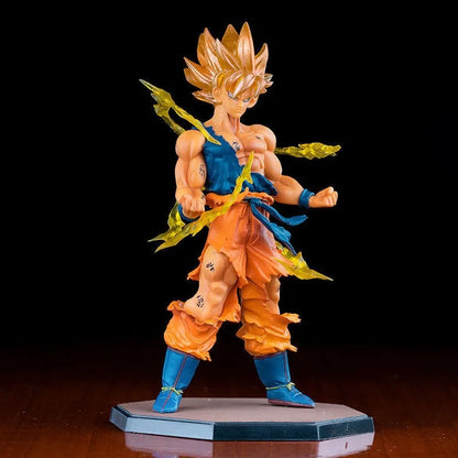 Hot Anime Dragon Ball Son Goku Super Saiyan Figure 17cm/6.69in Goku DBZ Action Figure Model Gifts Collectible Figurines for Kids