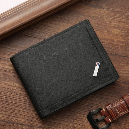 Male Youth Fashion Thin Multi Card Large Capacity Horizontal Business Wallet New Men's Wallet for Men