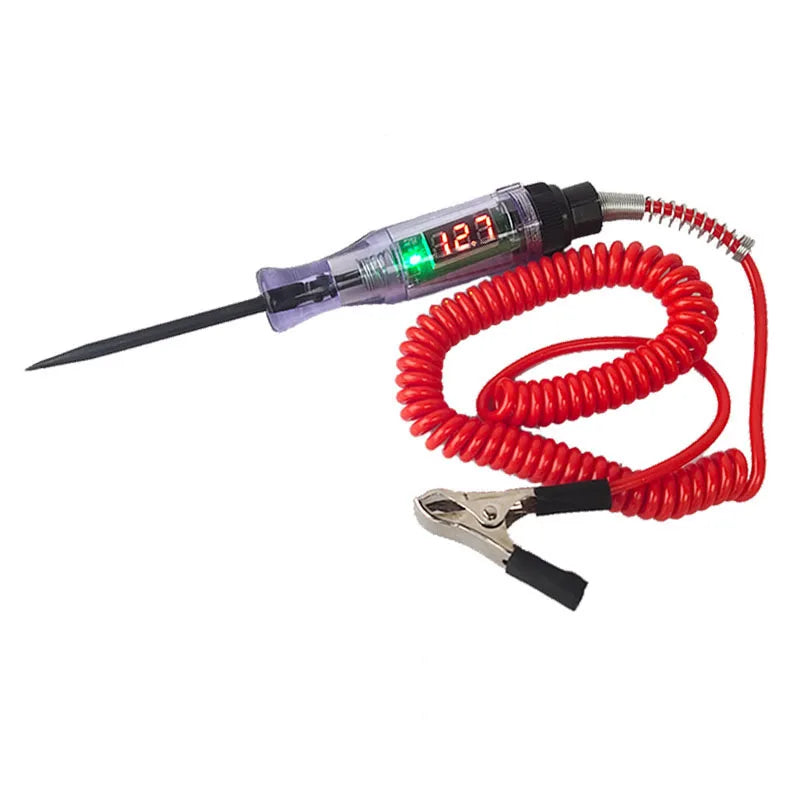 Universal Digital Display Car Truck Voltage Circuit Tester Probe Pen Light Bulb Diagnostic Tool Car Circuit Repair Accessories