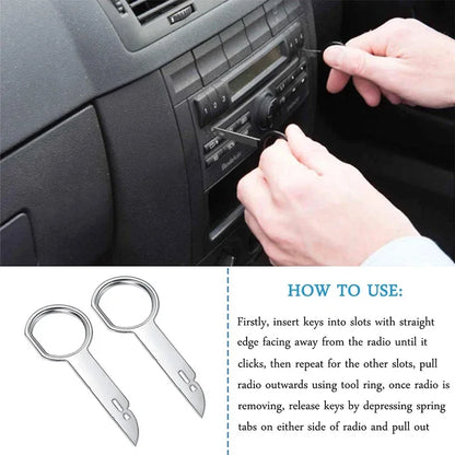 4PCS Car Radio Removal Tool Stereo Key Useful Radio Stereo Release Removal Install Tool Car Repair Accessories Removal