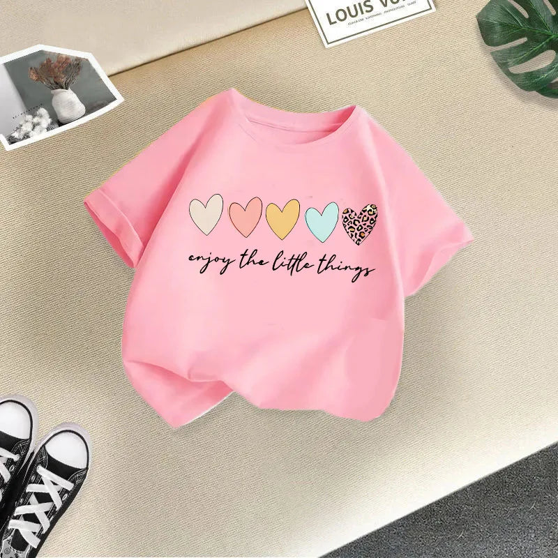 Summer New Children's Clothing Children's T-shirt Boys and Girls Casual Fashion Short-sleeved Baby Half-sleeved Top Base Shirt