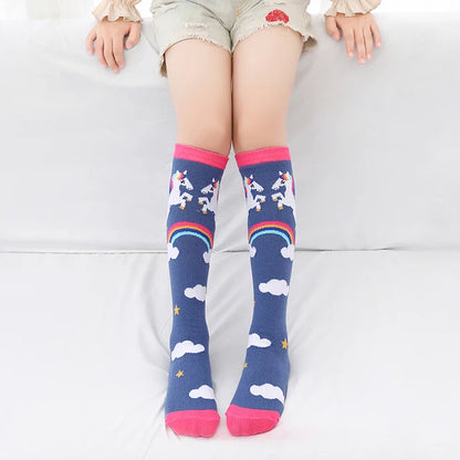 infant Child warmer ankle short lovely socks Cartoon Kids Knee High long cotton Baby cute Animal Over Knee Socks girls stockings