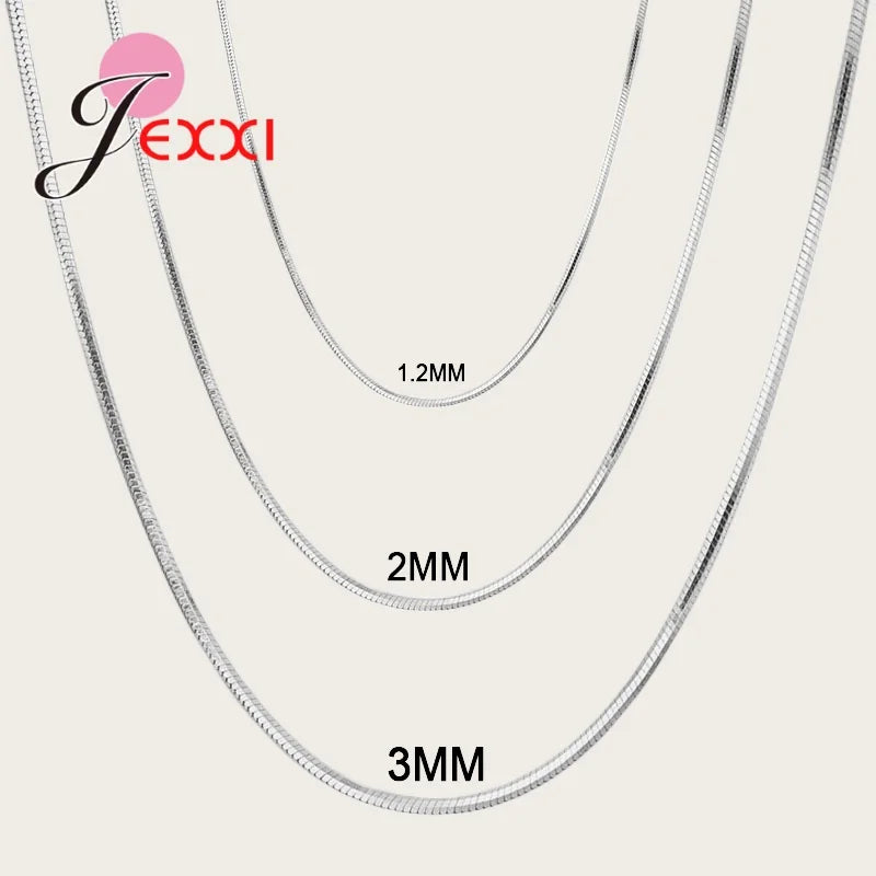 Hot Sale 925 Sterling Silver 2023 New Arrival Classical Fashion Birthday Present Chain Necklace Jewelry For Women Girls