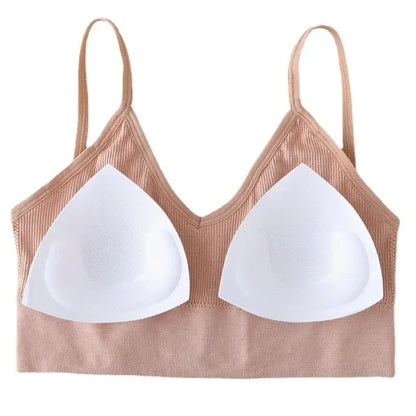 Seamless Women Push Up Bra Beautiful Back Bras Fitness Tops Brassiere Bralette Female Tube Top Underwear Bralet with Chest Pad속옷