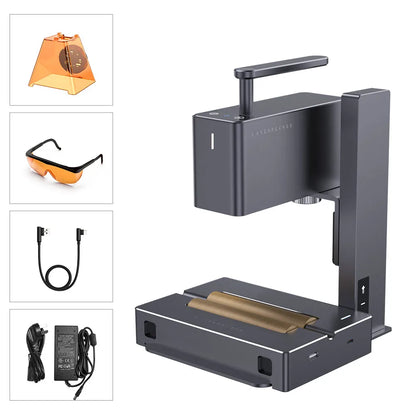 LaserPecker MINI Laser Engraver With 5W 2K Bluetooth Portable Engraving Machine for Paper Wood Leather Colored Glass LP2