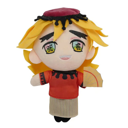 19cm Japan Anime Demon Slayer Akaza Rui Iguro Obanai Tanjirou Kamado Nezuko Agatsuma Zenitsu Plush Toys Doll Peluche Gift