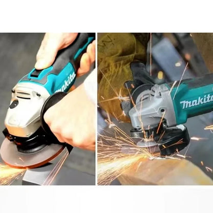 Makita DGA404 125mm/100mm Brushless Lithium Electric Angle Grinder Rechargeable Cutting Machine High Power Polishing Machine 18V