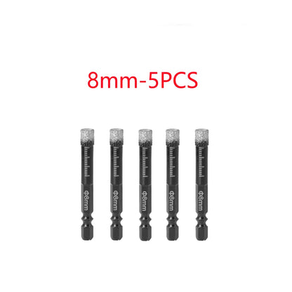 5-16mm Hexagonal Shank Brazed Dry Ceramic Tile Drill Bit Marble Granite Vitrified Tile Hole Opener Diamond Drill Bit