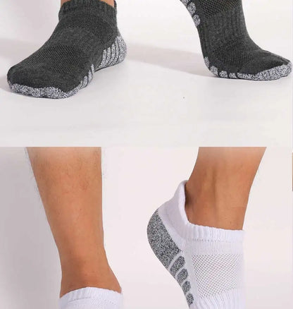 3pairs thickened towel bottom running socks mesh boat socks non-slip breathable sports socks Low cut Men's socks Women's socks