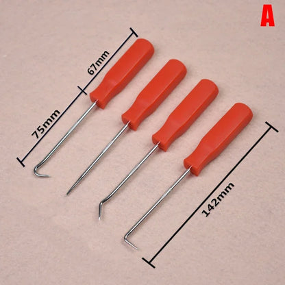 4Pcs/set Car Pick and Hook Set Gasket Puller Removing Repair Tools Screwdriver Set Car Oil Seal O-Ring Seal Auto Car Accessories