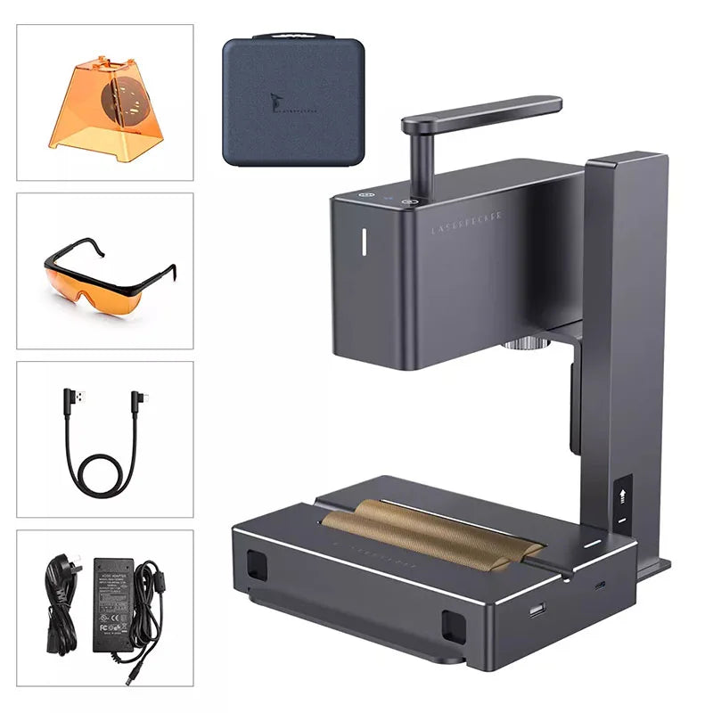 LaserPecker MINI Laser Engraver With 5W 2K Bluetooth Portable Engraving Machine for Paper Wood Leather Colored Glass LP2