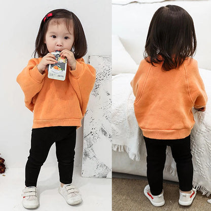 Candy Color Girls Pants New Spring Autumn Long High Waist Trousers for Kids Baby Girls Boy Cotton Soft Leggings Sweatpant Child