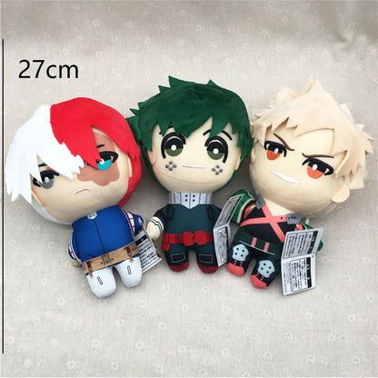 Anime 15-27cm My Hero Academia Plush Toys Cartoon Izuku Midoriya Katsuki Bakugou Shouto Todoroki Stuffed Dolls Kids Gifts