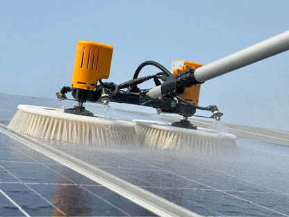 XYT solar panel cleaning double-headed electric brush PV equipment photovoltaic clean  machine tool kit complete system