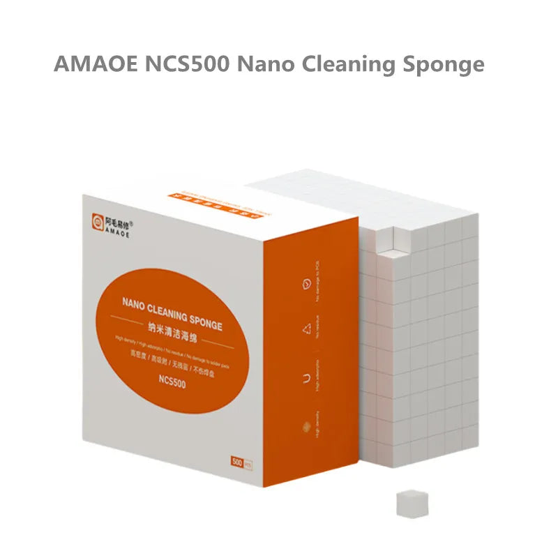 AMAOE NCS500 Nano-cleaning Sponge for Mobile Phone Motherboard High Density High Adsorption Electronic Component Cleaning Tool