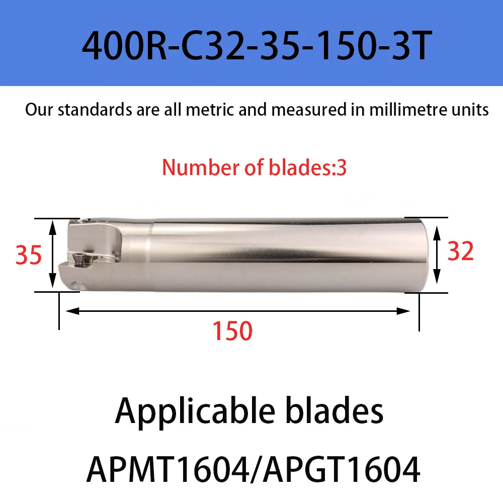 DMIX BAP400R EAP400R APMT1604 Milling Holder Cutterhead Shoulder Cutting Right Angle Precision Milling Cutter End Mill Holder