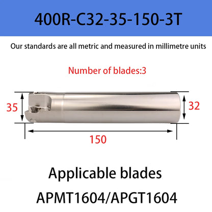 DMIX BAP400R EAP400R APMT1604 Milling Holder Cutterhead Shoulder Cutting Right Angle Precision Milling Cutter End Mill Holder