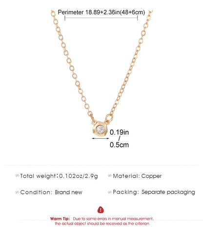 Simple Fashion Water Drop Small Pendant Pearl Necklace For Women Jewelry 2024 Trending New Women's Zircon Collarbone Necklaces