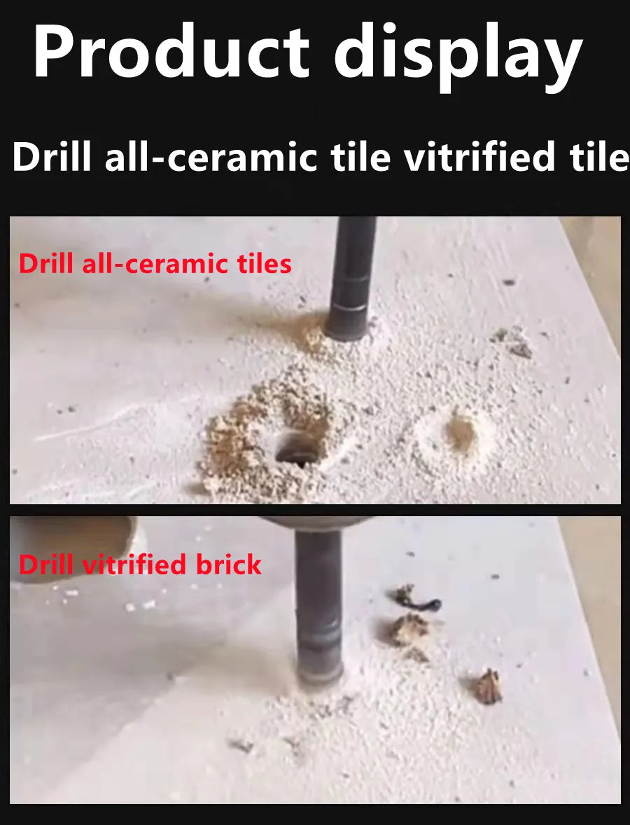 5-16mm Hexagonal Shank Brazed Dry Ceramic Tile Drill Bit Marble Granite Vitrified Tile Hole Opener Diamond Drill Bit