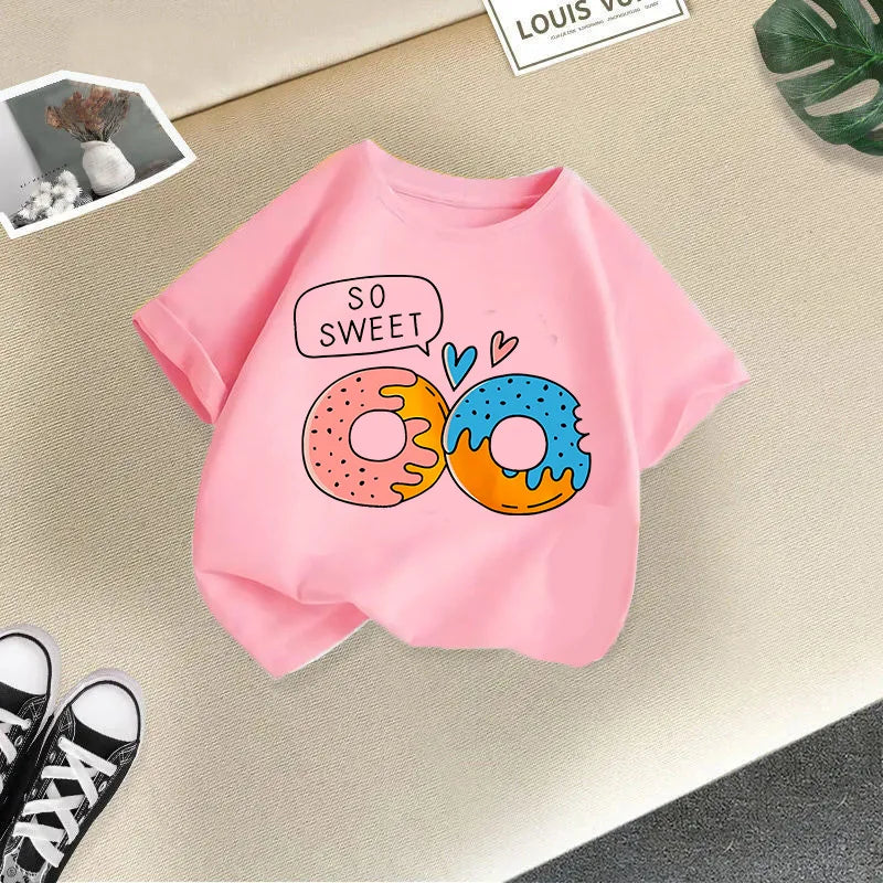 Summer New Children's Clothing Children's T-shirt Boys and Girls Casual Fashion Short-sleeved Baby Half-sleeved Top Base Shirt