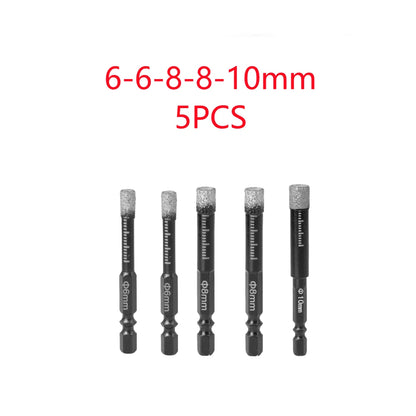 5-16mm Hexagonal Shank Brazed Dry Ceramic Tile Drill Bit Marble Granite Vitrified Tile Hole Opener Diamond Drill Bit