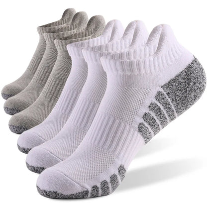 3pairs thickened towel bottom running socks mesh boat socks non-slip breathable sports socks Low cut Men's socks Women's socks